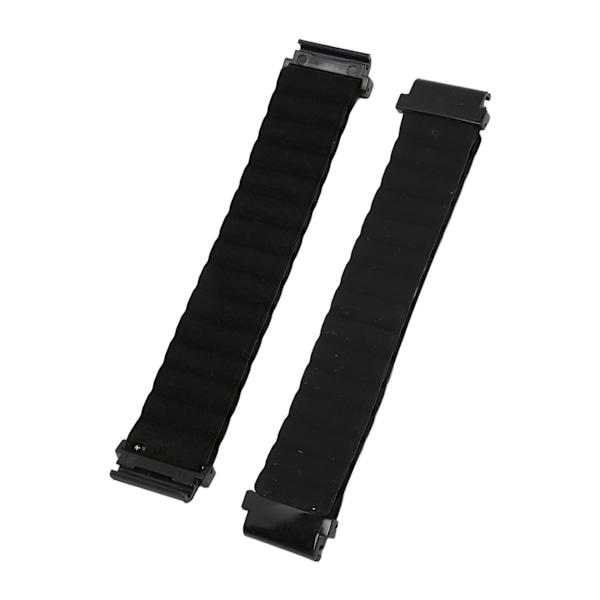 Magnetiskt klockarmband justerbart snabbspänne silikon klockarmband 20 mm passar för Garmin Fenix 7S 6S 5S svart