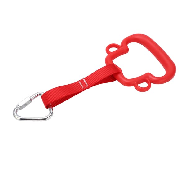 Gymnastikkringer for barn ABS Monkey Style Pull Up Ring med hengestropp Utendørs klatreutstyr for barn Rød