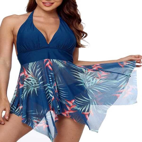 Dame todelt badedragt bikini tankini sæt badetøj Green,L