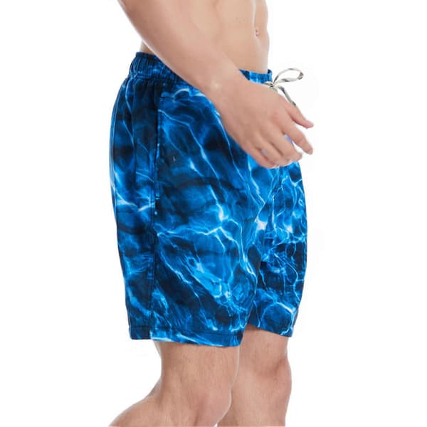 Badeshorts til mænd, afslappede, åndbare badebukser, hurtigtørrende surfbukser M