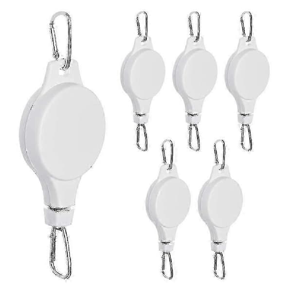 Infällbar växthängare, lättåtkomlig växtställning, justerbar hänghöjd White 5pcs