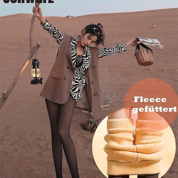 Strømpebukser termiske strømpebukser til kvinder forede termiske nylonleggings KLB