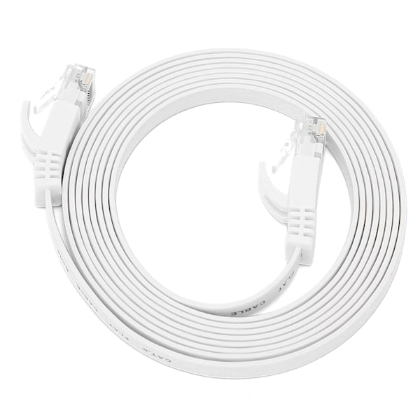 2M CAT6 Gigabit Ethernet-kabel - 8-kärnig platt tvinnad kopparnätverkskabel