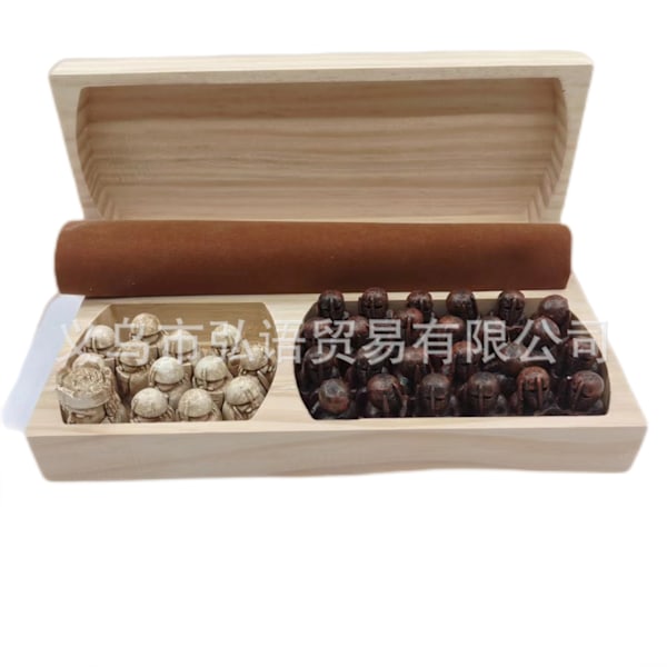 Hnefatafl Brädspel, Set, Set för vuxna/barn med trälåda[HK]