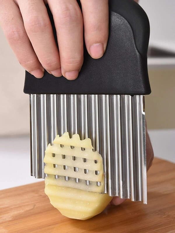 Pommes frites-kutter rustfritt stål kutter vaffelskiver justerbar (LGL)