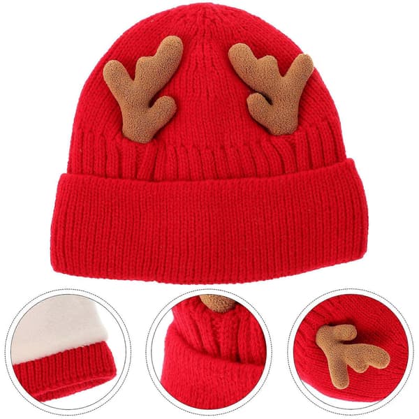 JulstilStickadMössaVinterVarmHuvudbonadFamilj56-62cm4st coffee