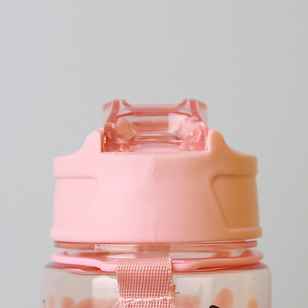 Labubu 750ml Vattenflaska Kawaii The Monsters Barn Sugrörskopp Bärbar Stor Kapacitet Utomhus Sport Labubus Vattenflaska Gåvor green