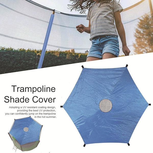 Trampolin solskydd - Utomhus trampolin tak - Trampolin skyddande överdrag solskydd - Sol- och regnskydd för trampolin