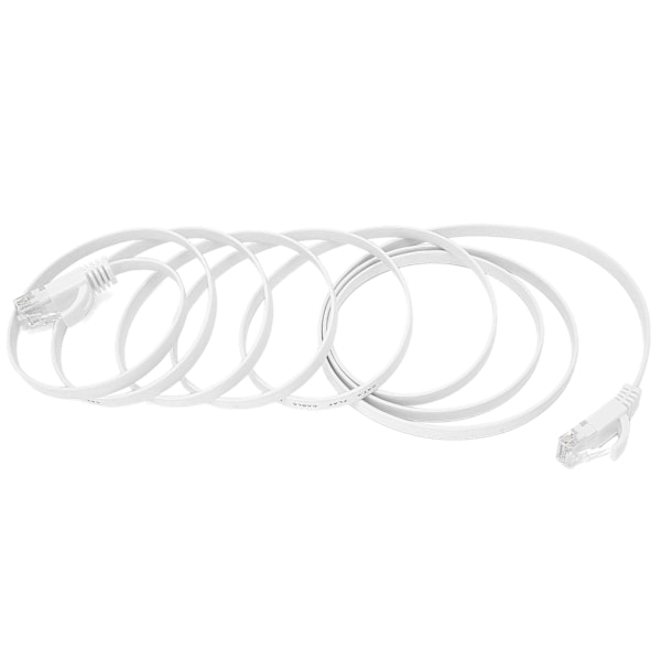 2M CAT6 Gigabit Ethernet-kabel - 8-kärnig platt tvinnad kopparnätverkskabel