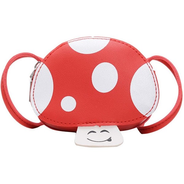 Liten Crossbody Axelväska för Flickor Casual Svampar Handväska Söt Handväska för Barn NO:6