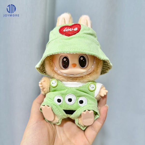 /NC/POP MART Labubu Macaron Leksak Have a Seat Labubu Klädset och Tillbehör Labubu Kläder 17cm Designers 2