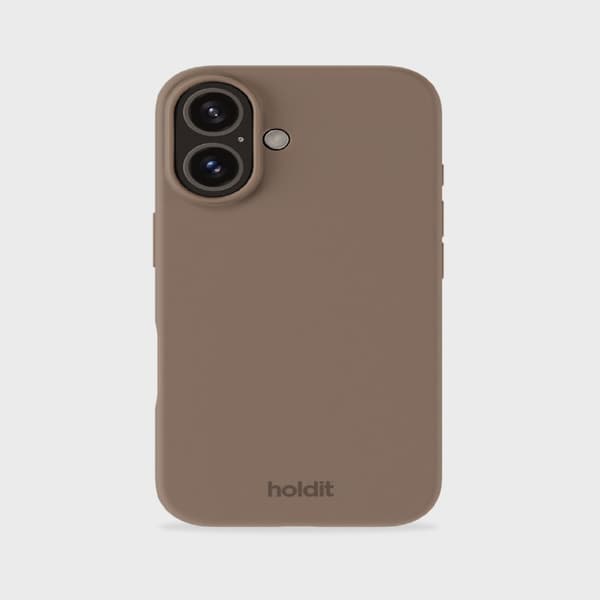 held iPhone 16 mobildeksel silikon mokkabrun Brun Silikon