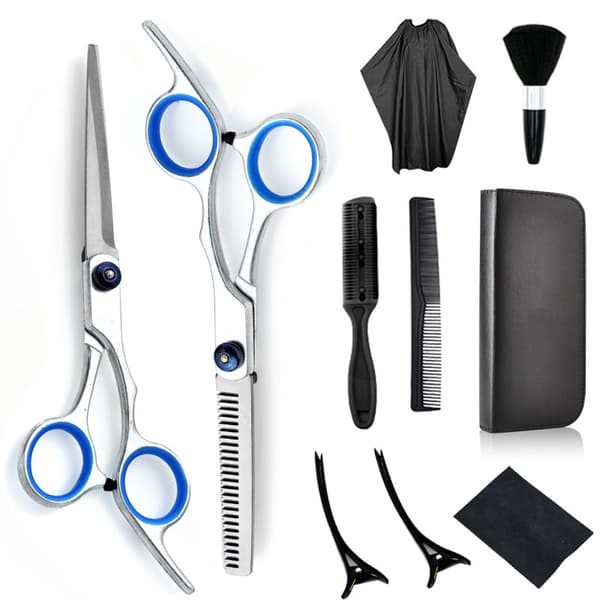 Hårklippningssax set, hårklippningssax set, barbersax, 10 st