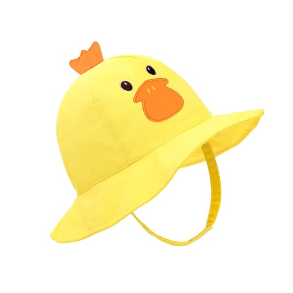Ælling - Solhat til babypige, unisex, foldbar, UV-beskyttelse, strandhat
