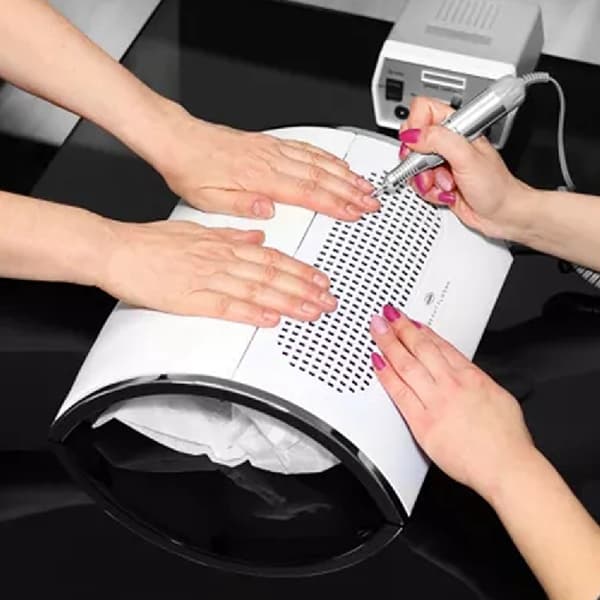 Neglestøvsuger - Sugesystem til manicure og negle - Støvsuger Vit white