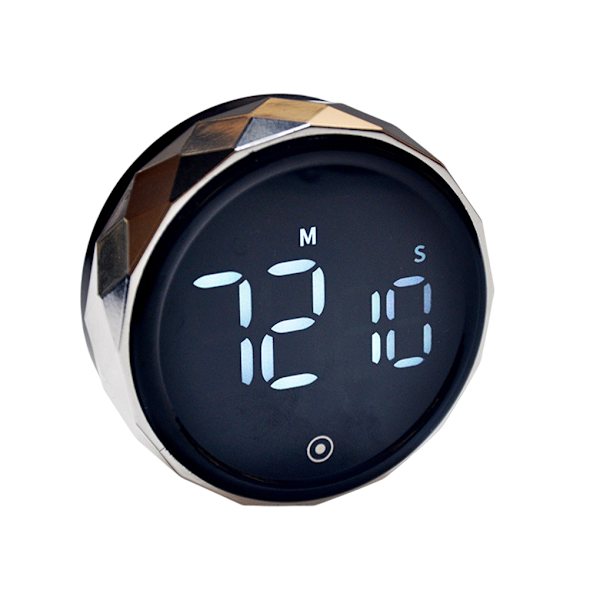 1/2/5 Digital Däcktimer Tidsmätare LED Restaurang Calculagraph Silver Silver 1Set