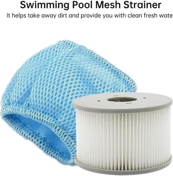 Hållbara nätöverdrag, smarta tillbehör för bubbelpool och poolspa, användbart skyddsnät för uppblåsbart silpoolspa-nät