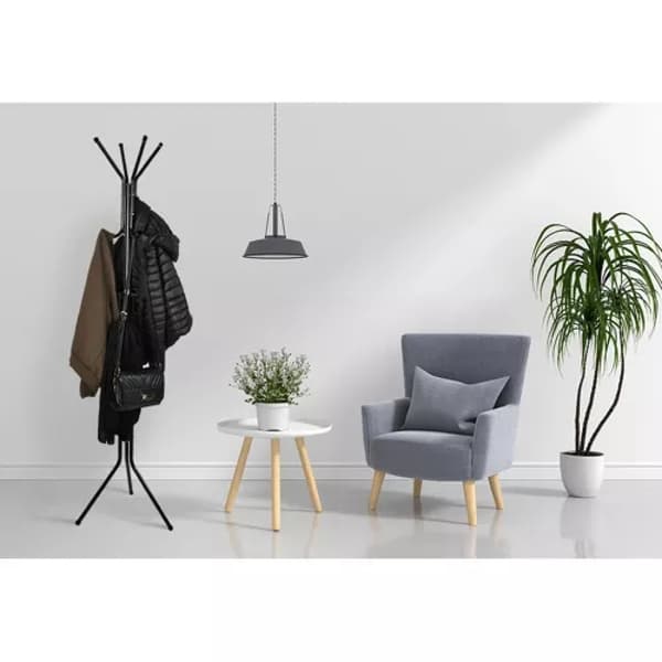 Naulakko / Vaateteline - 170cm Svart black