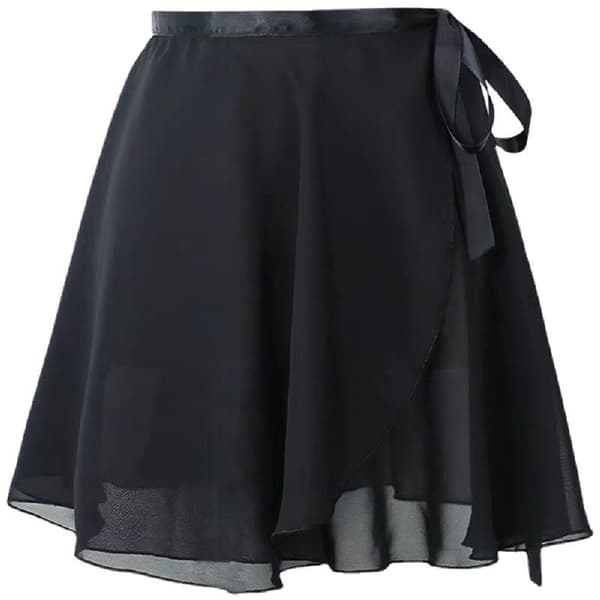 Ballettskjørt i chiffon, justerbart, omslagsstil, ballett