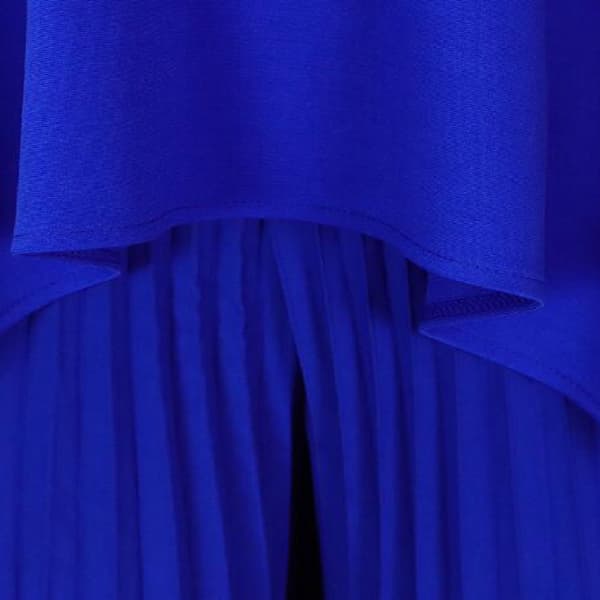 Sommarmode Rygglösa vida byxor blå Blue L