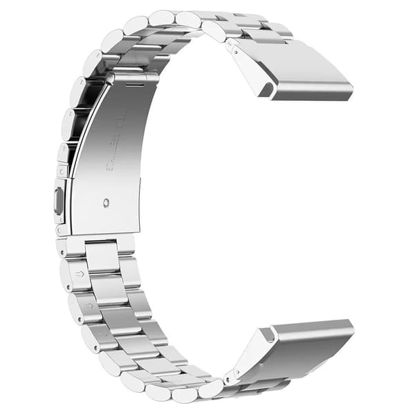 Glad-Garmin Fenix 7S / 7S Pro / 6S / 6S Pro Klockarmband 20mm Rostfritt Stål 3-radigt Armband - Silver Silvergrå Silvergrå, Silvergrå, Silvergrå