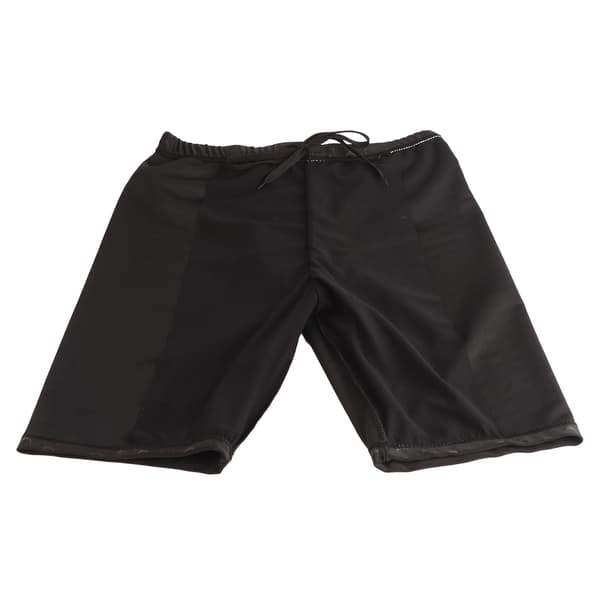 Badeshorts til mænd, åndbare, moderigtige, lette, komfortable, polyester, sorte, 3XL
