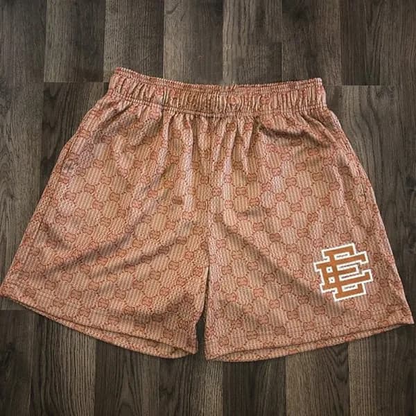 Herr sommar Eric Eman Ee Basic Mesh Shorts Klassiska blommiga tryckta gymshorts strandshorts W17 L_yux