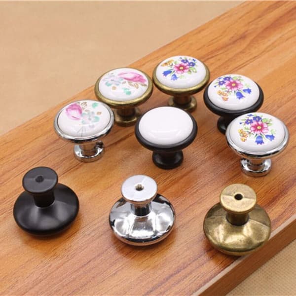 5-pack 32 mm runda skåpsknoppar för flickbyrå/barnskåp