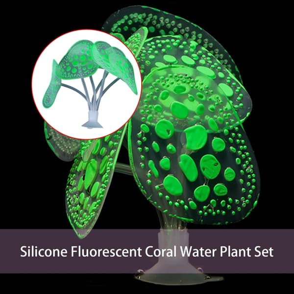 Akvarielandskab Kunstig Plante Fluorescens til Akvarier Terrarium
