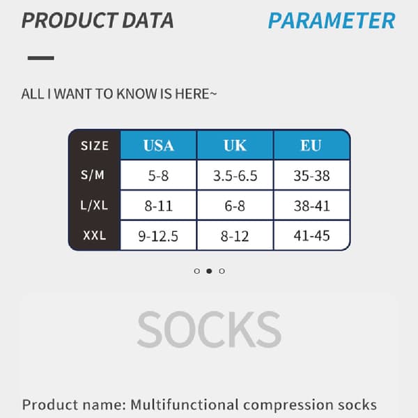 Kompressionsstrømper med lynlås til mænd og kvinder - graduerede støttestrømper XL 81 XL