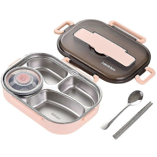 1,5 l Bento-lådor för studenter, Termisk isolering Bento Lunch Box Servisset, lunchbehållare Lun