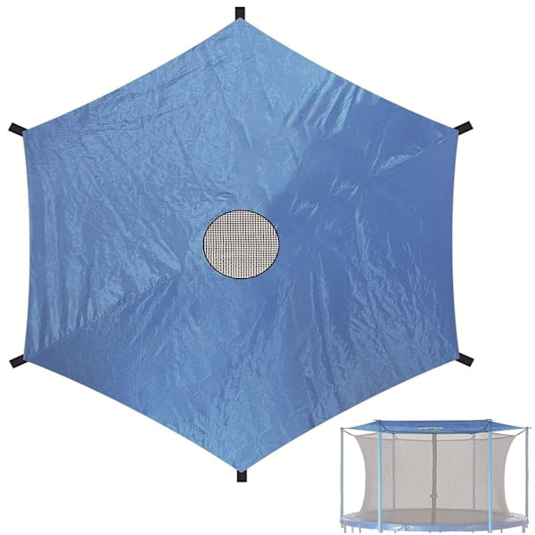 Trampolin solskydd - Utomhus trampolin tak - Trampolin skyddande överdrag solskydd - Sol- och regnskydd för trampolin