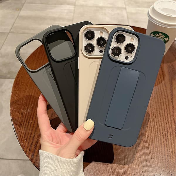 Støtsikker myk silikonveske for iPhone 14 Pro Max/14 Pro/14 Plus/14 - Håndleddsstropp Håndholder Veske Hvit for 14