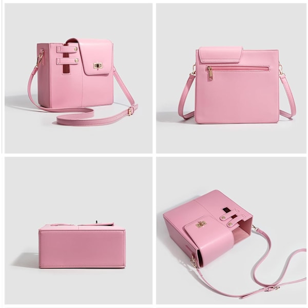 Vattenflaska Crossbody Väska, Vattenflaska Bärväska, Stanley Cup Hållare, Portabel Utomhus Vattenkoppshållare med Justerbar Axelrem pink