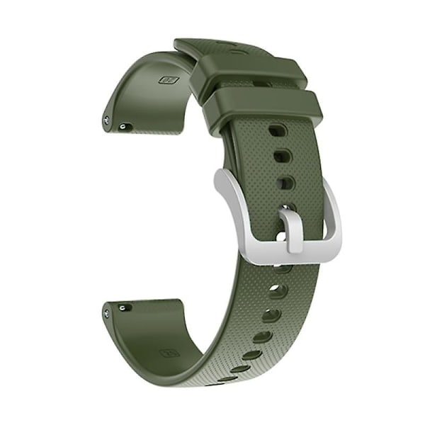 pc Klockarmband för Garmin Venu Sq Silikon Silver Spänne Rem för Garmin Vivomove3 Ersättning-WELLNGS Army Green