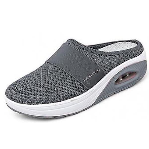 Gåsko Åndbare Casual Mesh Slip-on Gåsko (41 Khaki)