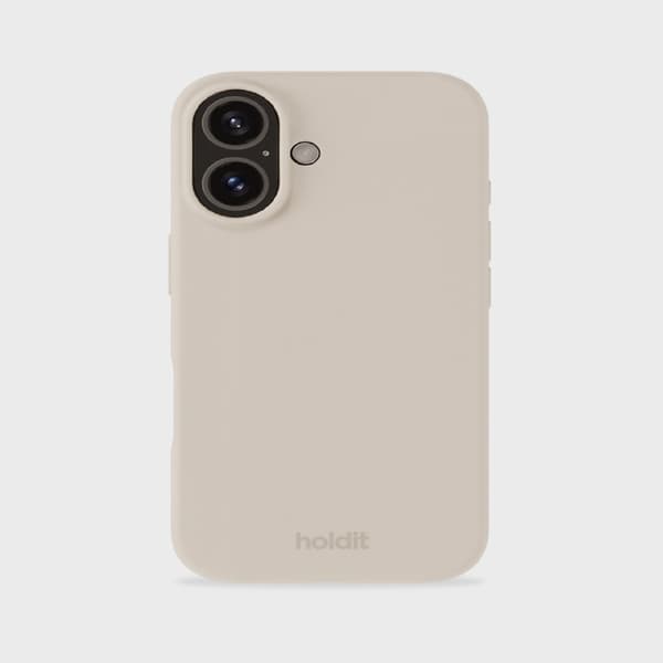 holdit iPhone 16 Mobilveske Silikon Lys Beige 48