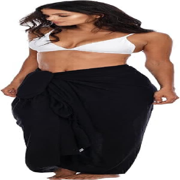 One Size - Sort Sarong/Pareo - Til Kvinder - Strandlook - Til at have over badetøj