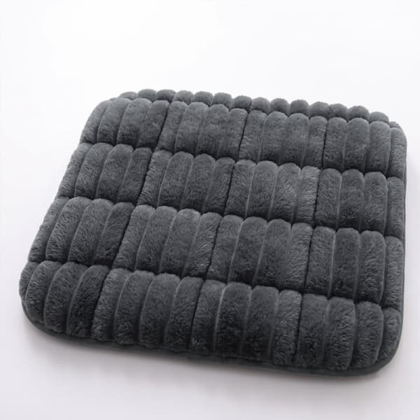 Fortykkede fleece spisebordsstolehynde til vinter, 30*30CM, gul, skridsikker kontorcomputer sædehynde. A3