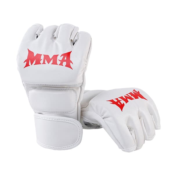 Halvfinger boksehansker - MMA Sparring og Sandsakk Trening Hvit White 169