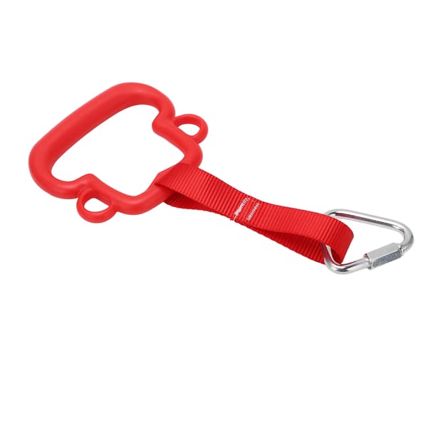 Gymnastikkringer for barn ABS Monkey Style Pull Up Ring med hengestropp Utendørs klatreutstyr for barn Rød