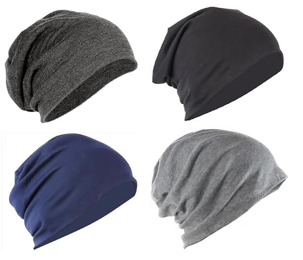 Unisex høy elastisitet slouchy luer uten ring (4-pakning)