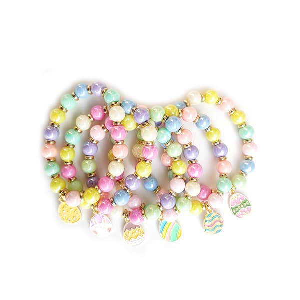 Bedst sælgende påskeæg armbånd, akrylperle tilbehør, julesmykker AND
