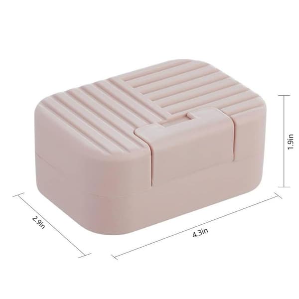 Rejsesæbeskål, 2-pak sæbeholder, lyserød Pink