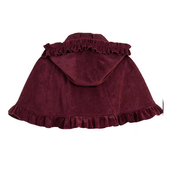 Fløjls julekapper Trendy Varme Bløde Sjaler Unisex Efterår Vinterfrakker til Kvinder og Børn Sort Black