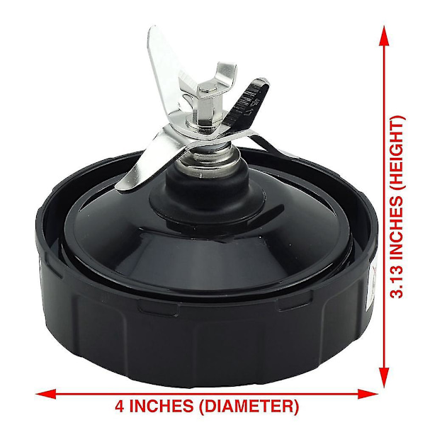 Ersättningsdelar för Ninja Blender, 24oz Mugg 7 Fenor Extraktorblad, För Nutri Ninja Auto Iq Bn801 Black  transparent