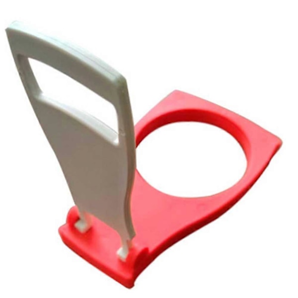 Hopfällbar Mugghållare/Bärbricka Takeout Kaffe Dryck Öl Dryckeshållare för 3/4 Muggar Red 1pc
