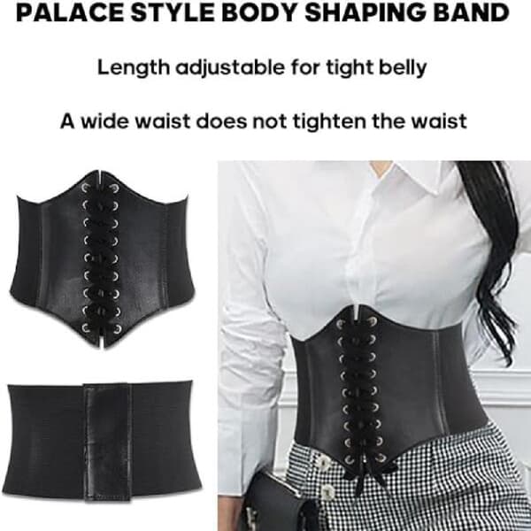 Blonde Taljebælte Korset Elastisk Taljebælte, Læderspænde Underbryst Korset Bælte Bustier Kvinder