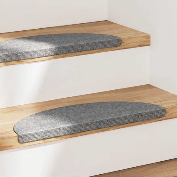 vidaXL Selvklæbende trappetrinmåtter 15 stk. 56x17x3 cm grå gray grå
