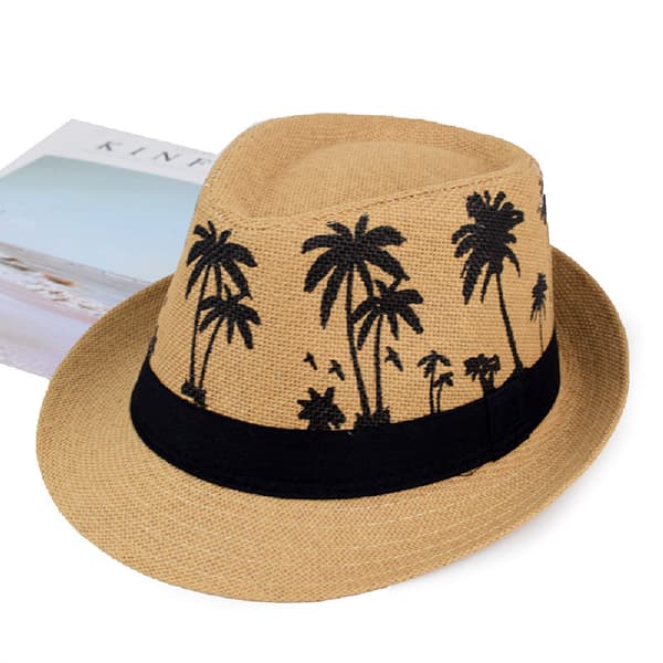 Stilfuld solhat i raffia til sommer 81